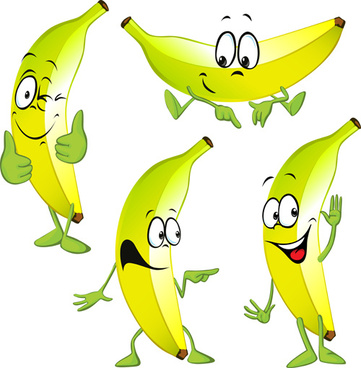 361x368 Cartoon Banana Clip Art Free Vector Download (214,181 Free Vector