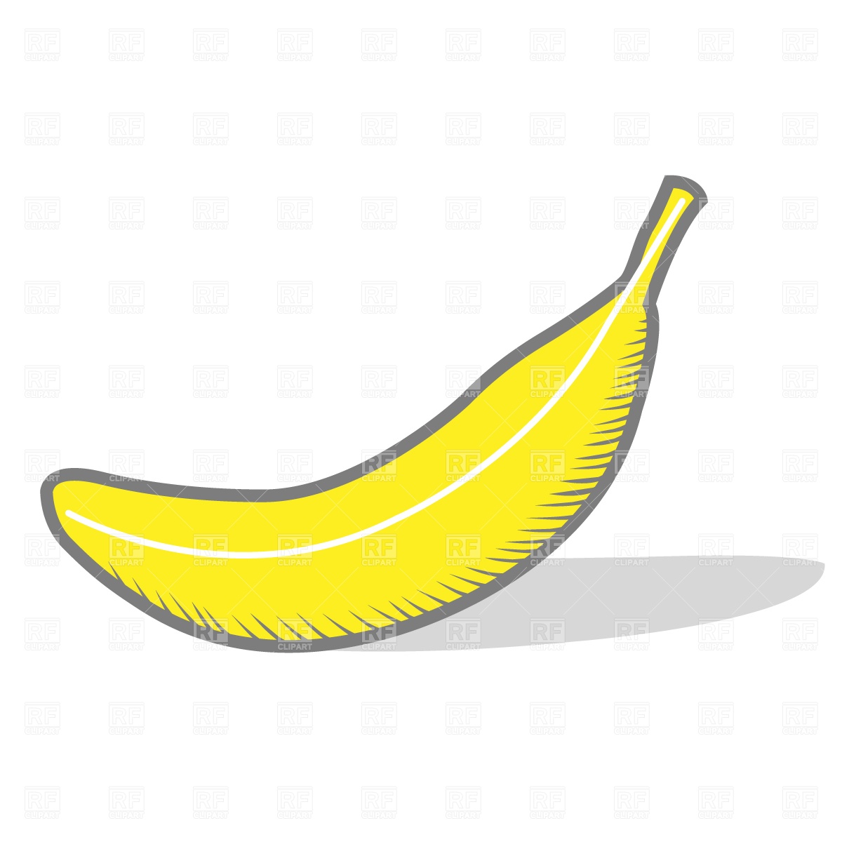 1200x1200 Realistic Banana Royalty Free Vector Clip Art Image