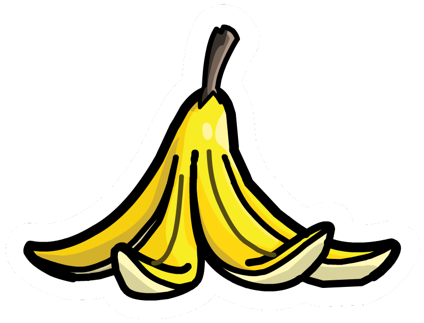 834x635 Banana Clipart Template