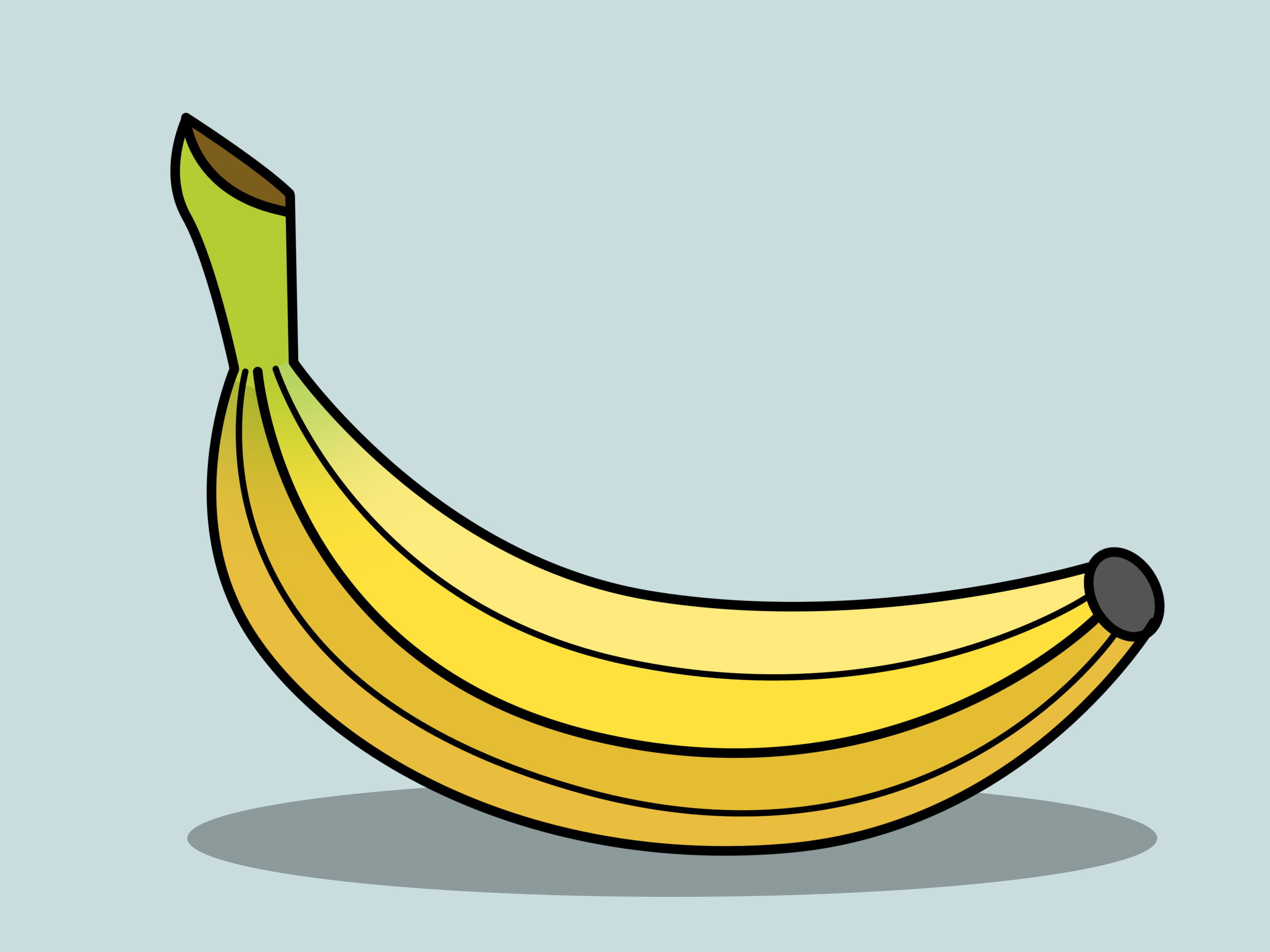 3200x2400 How To Draw A Banana 14 Steps (With Pictures)