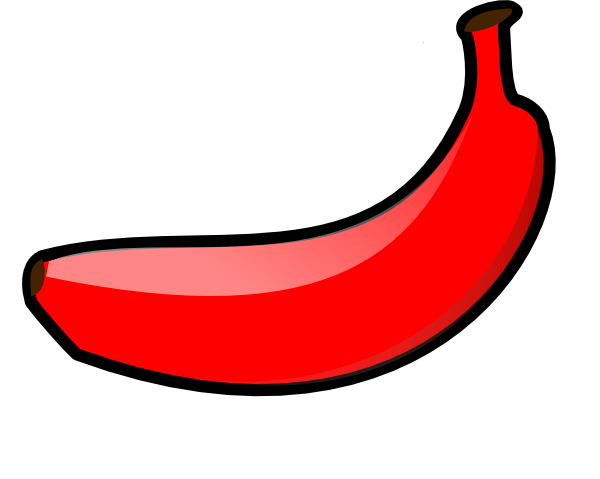 600x479 Red Banana Clip Art
