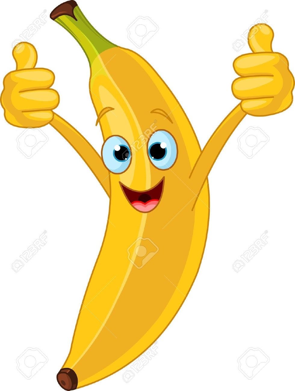 980x1300 Banana Clipart Smiling Banana