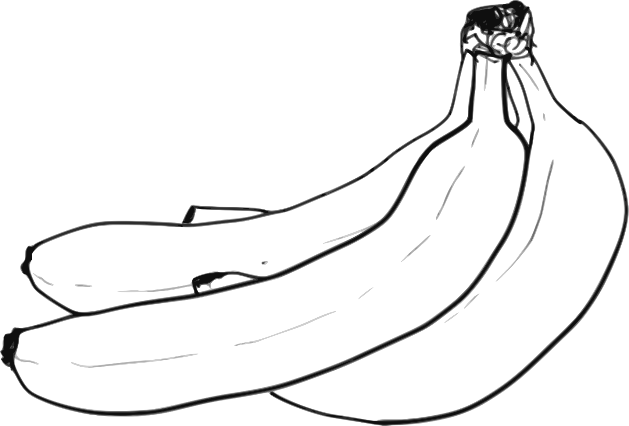 2063x1400 Banana Clipart Mango