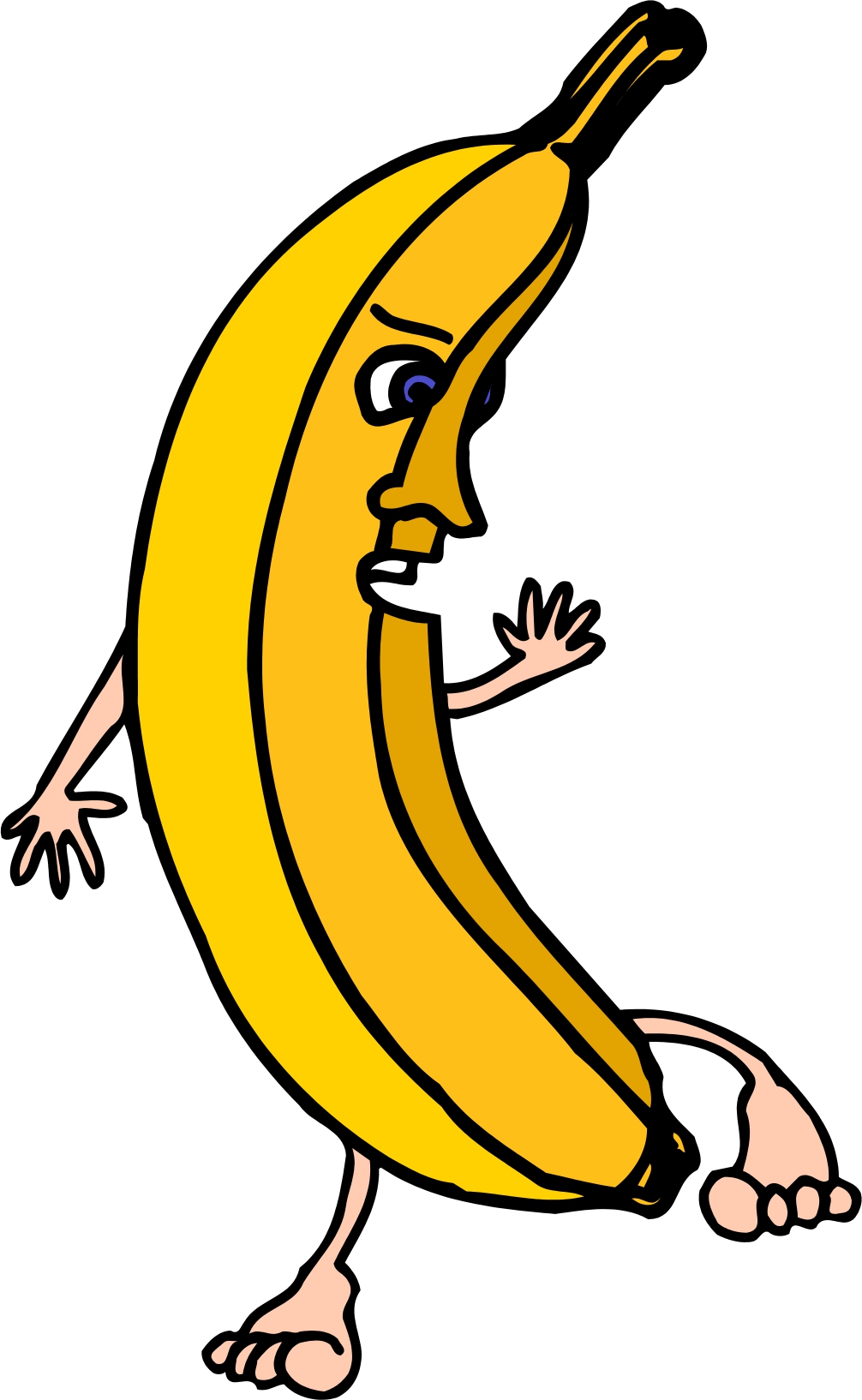 1006x1634 Dancing Banana Clipart