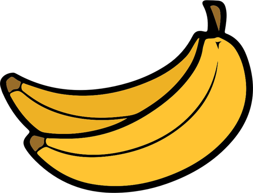500x382 Two Bananas Clip Art Public Domain Vectors