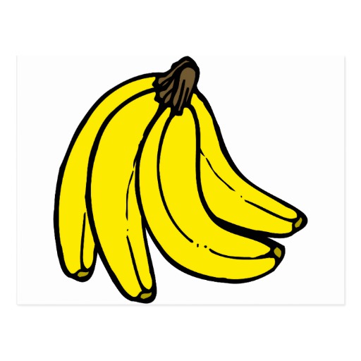 512x512 Cartoon Banana Bunch On Skrl.tk