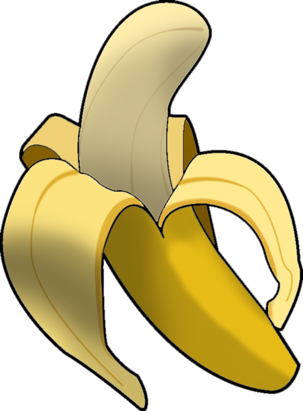 443x600 Banana Png Clipart