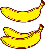 157x170 Banana Yellow Clip Art