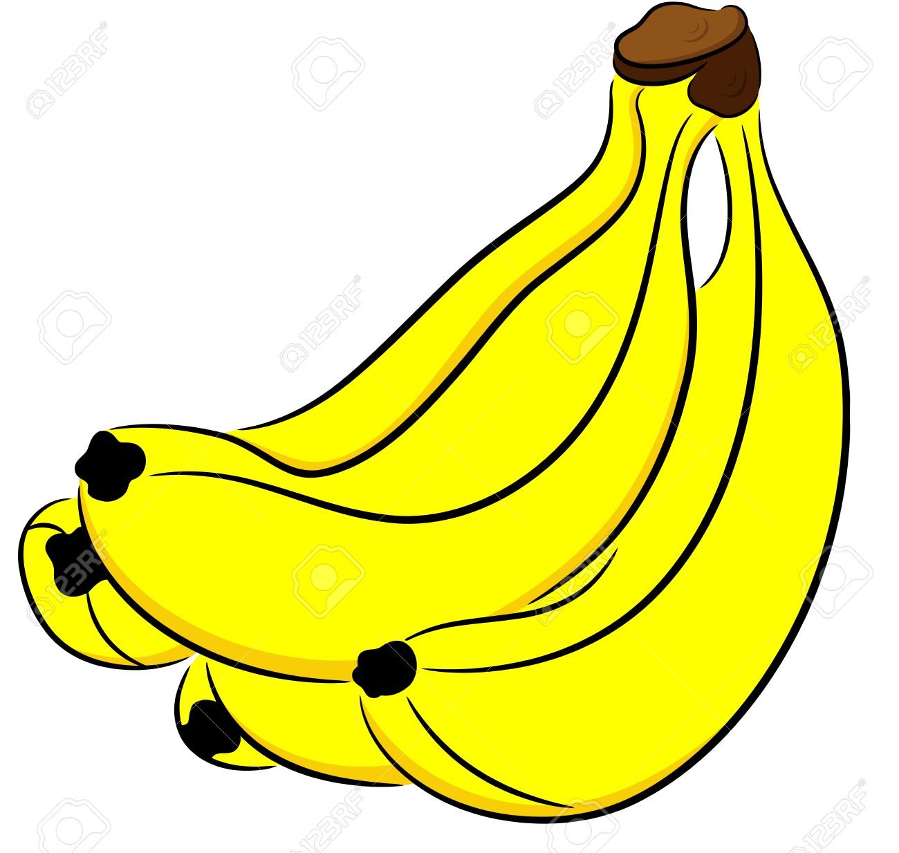 1300x1234 2,754 Banana Branch Stock Vector Illustration And Royalty Free