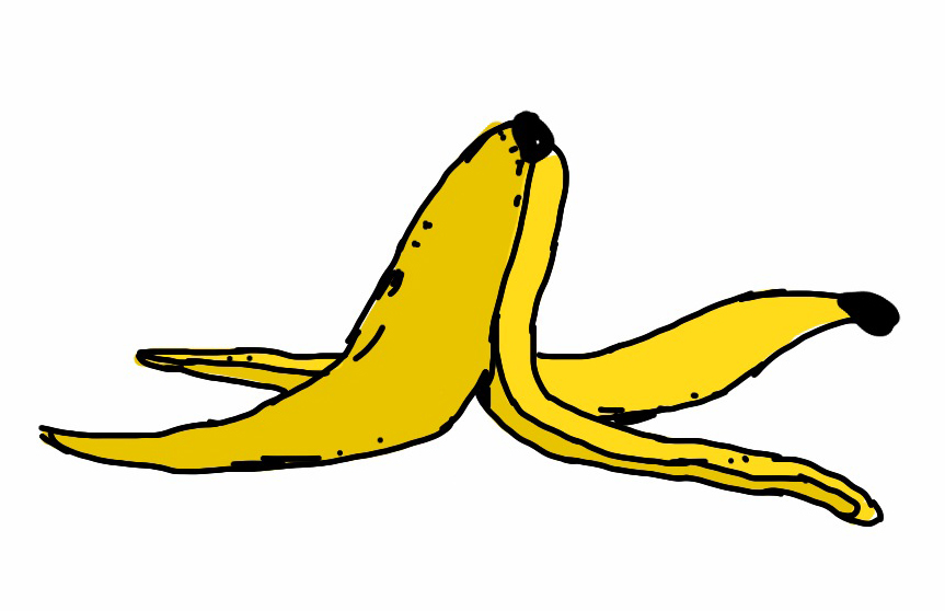 863x558 Pixel Clipart Banana