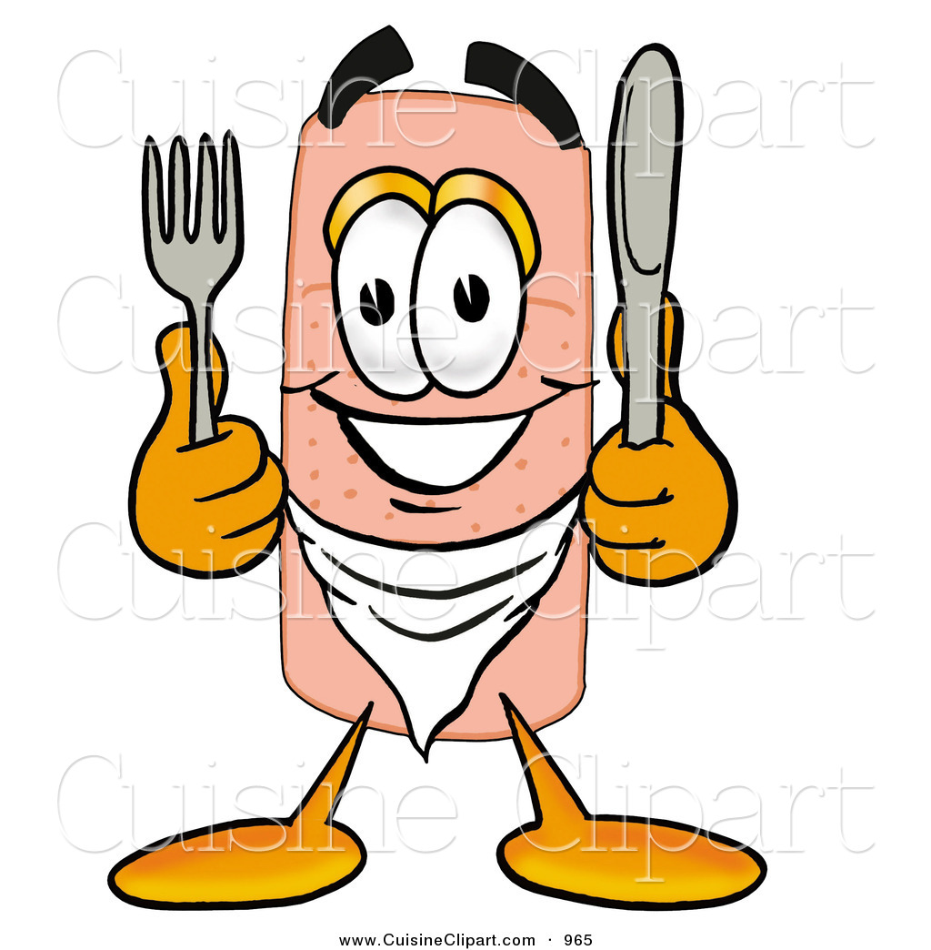1024x1044 Cuisine Clipart Of A Hungry Bandaid Bandage Mascot Cartoon