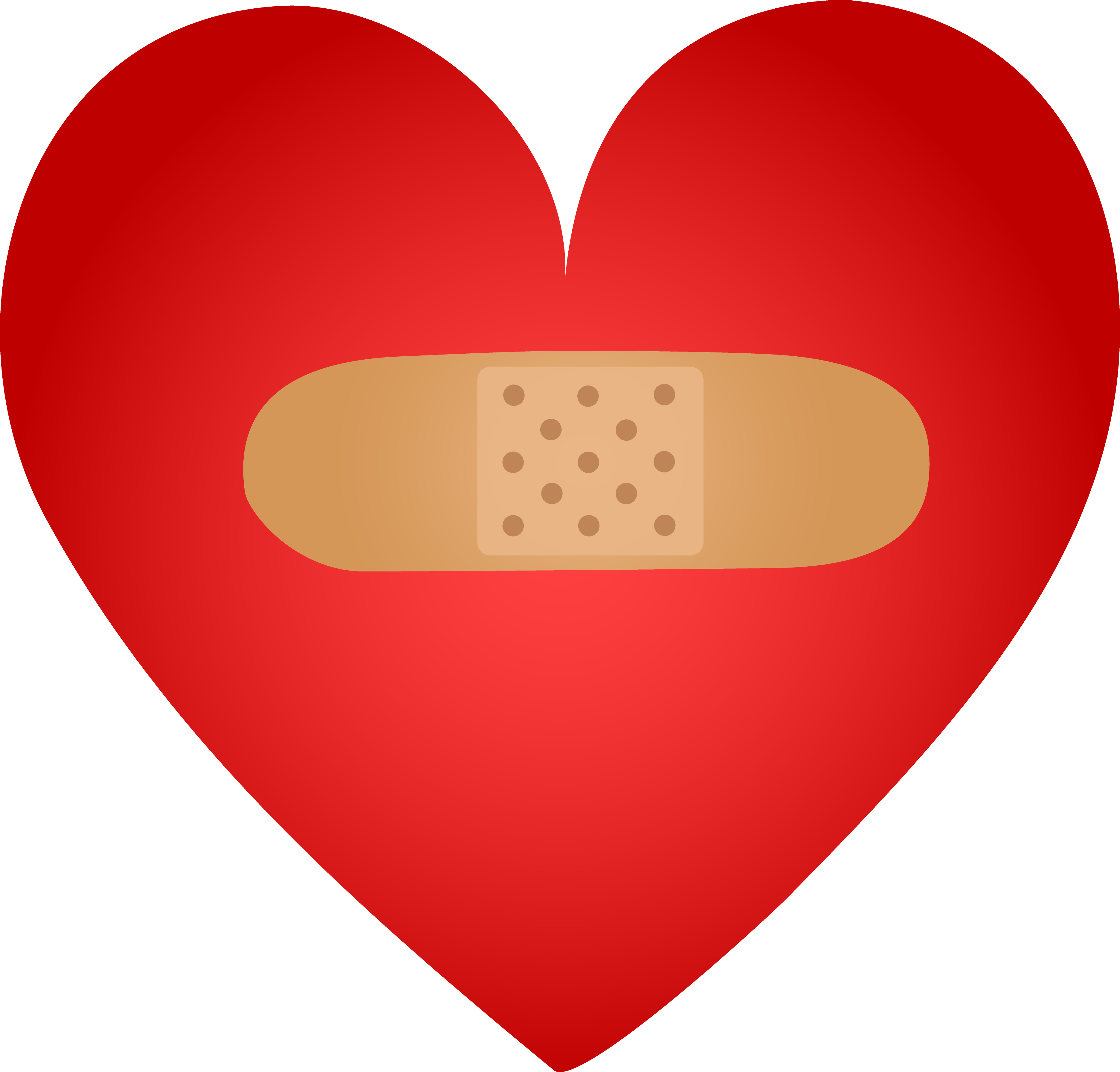 3746x3583 Healing Heart With Band Aid