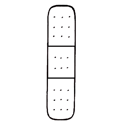 425x425 Bandaid Band Aid Coloring Page Clipart Image