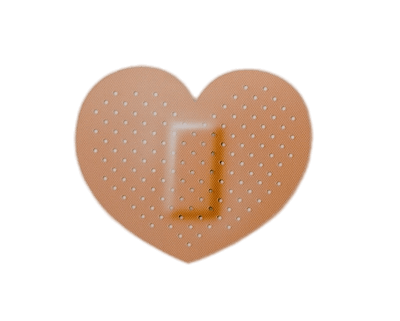 400x321 Heart Shaped Band Aid Transparent Png