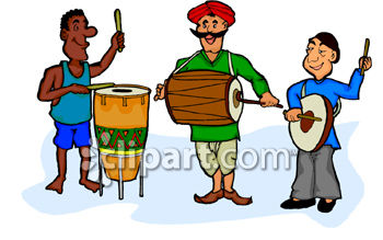 350x219 Ethnic Band Clip Art