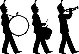 271x186 March Band Clipart
