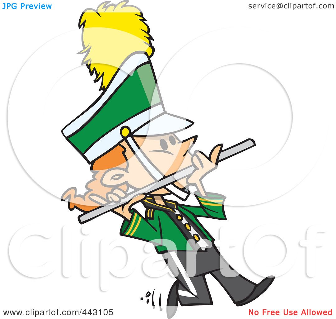1080x1024 Royalty Free (Rf) Cliprt Illustration Of Cartoon Flutist In