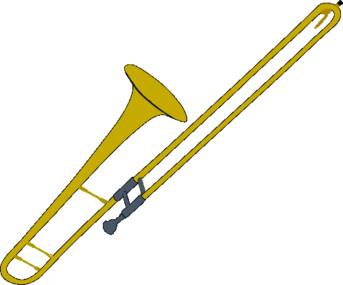 500x416 Trombone Musical Instruments Clipart