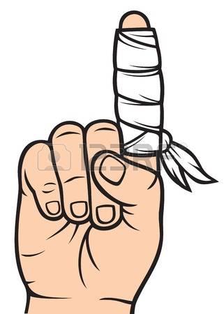 321x450 Finger Clipart Bandaged