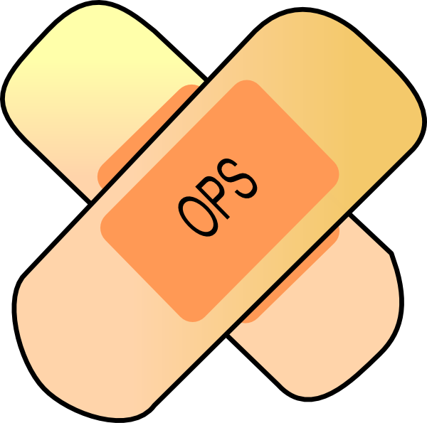 600x595 Ops Bandage Logo Clip Art