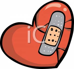 300x279 Broken Heart Clipart Bandaid Clipart