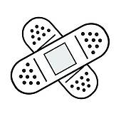 170x170 Clipart Of Band Aid Vector K25339863