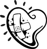 163x170 Drawing Of Blacknd White Version Of Bleeding Heart