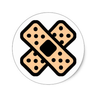 324x324 Band Aid Stickers Zazzle