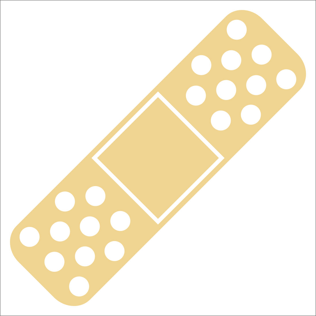 1100x1100 Band Aid Decal Kampett Camping And Trailer Novety