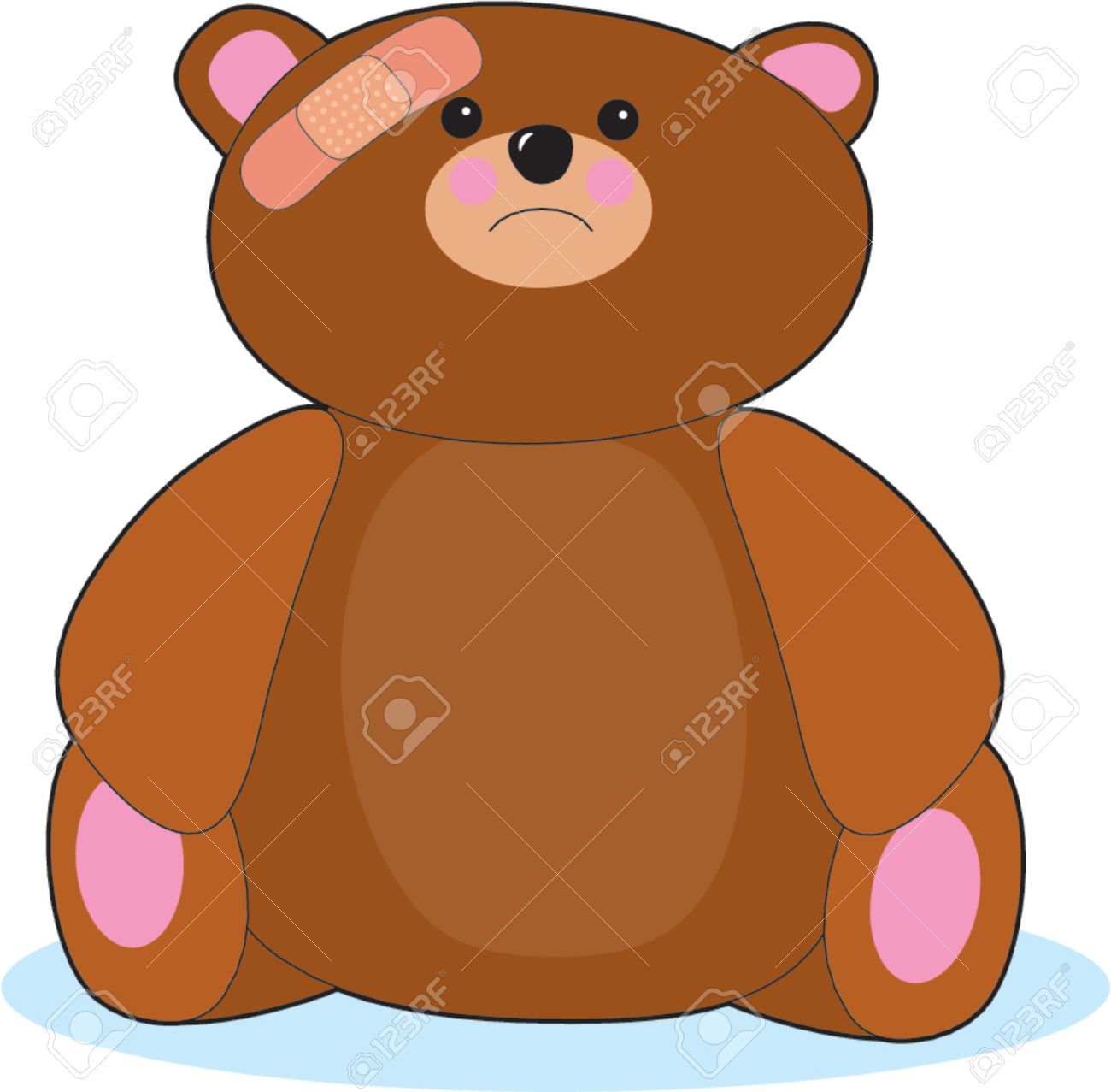 1300x1277 Teddy Clipart Poorly