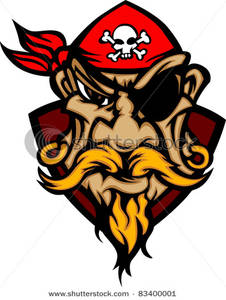 226x300 Image Pirate Mascot With Bandana Cartoon Logo
