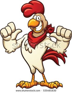236x303 Cartoon Chicken Giving The Thumbs Up. Vector Clip Art Illustration