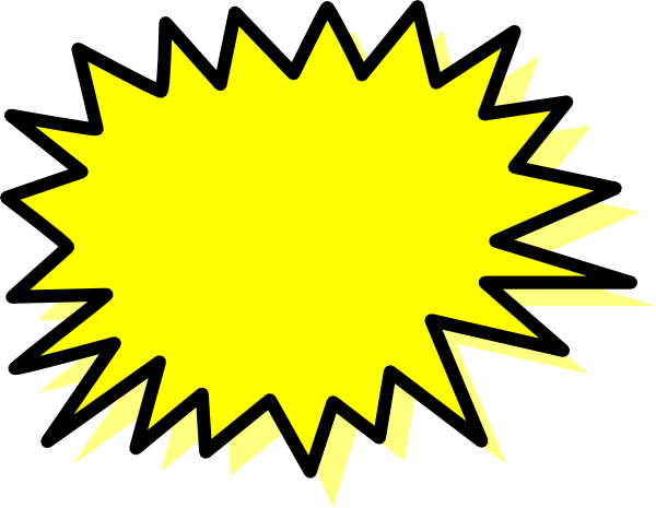 600x465 Yellow Explosion Clip Art