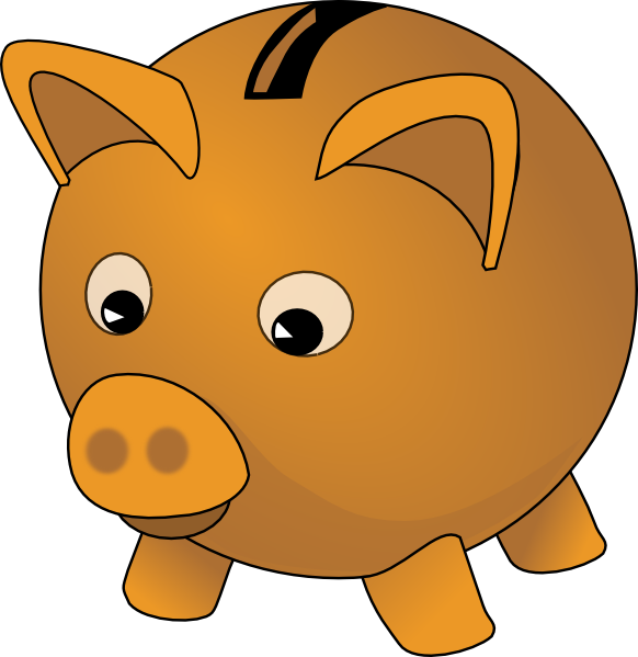 582x599 Piggy Bank Clip Art