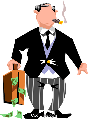 358x480 Banker Royalty Free Vector Clip Art Illustration Peop1629