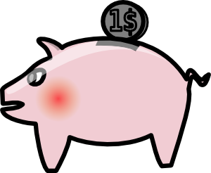 300x246 Piggybank Clip Art