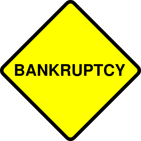 600x600 Bankruptcy Sign Clip Art