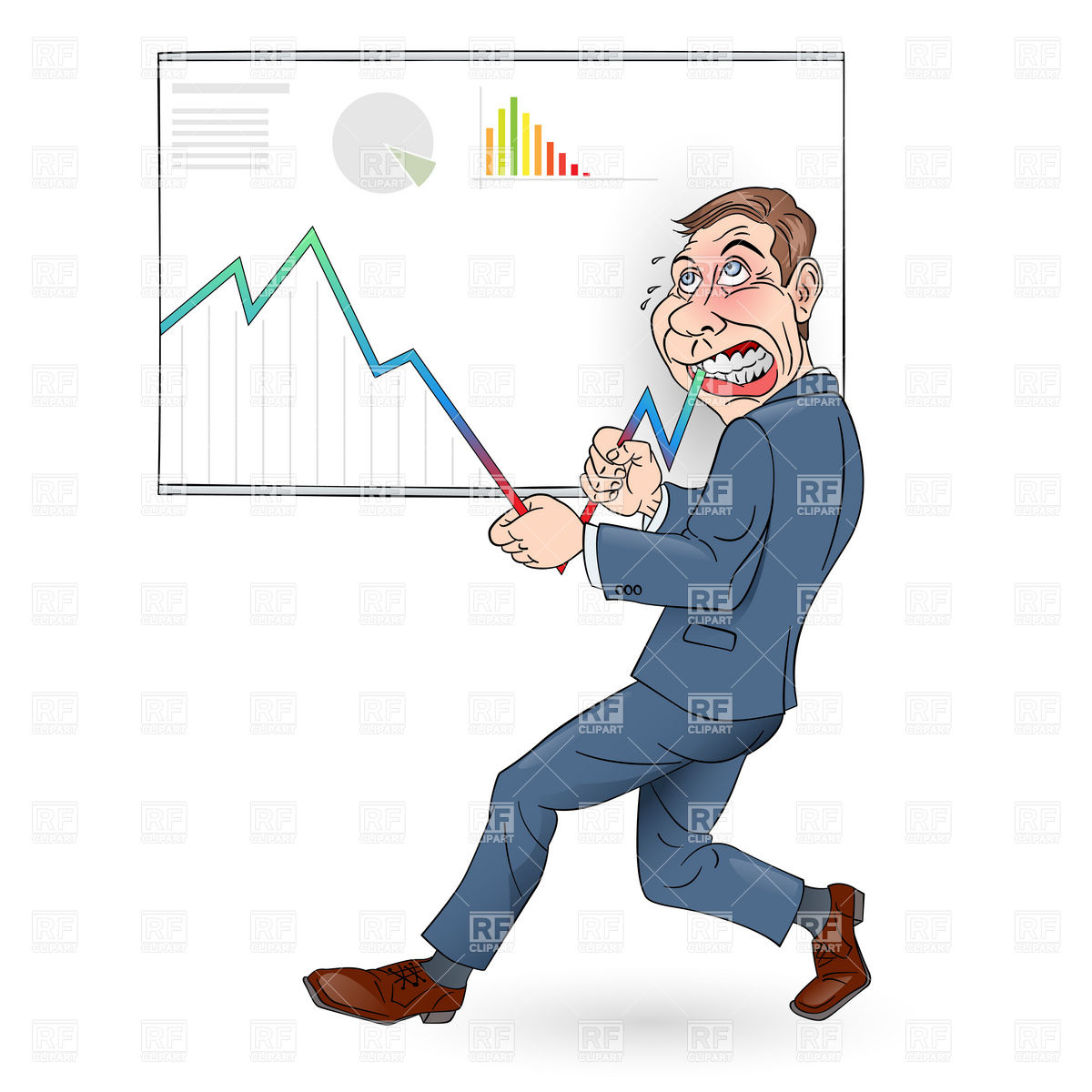 1200x1200 Businessman Pushing The Graph Up