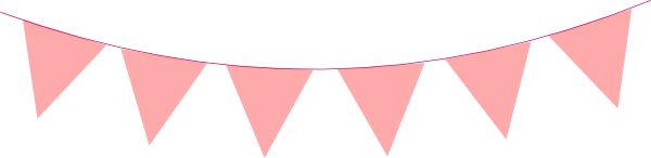 600x146 Bunting Clipart Triangle Banner