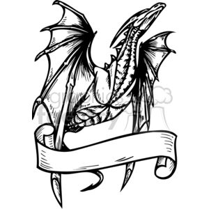 300x300 Royalty Free Dragons Template 009 373640 Clip Art Images