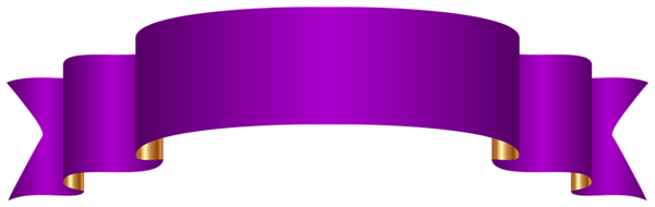 600x190 Purple Banner Transparent Png Clip Art Image
