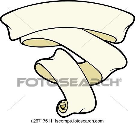 450x411 Clipart Of Ribbon, Ribbons, Scroll, Scrolls, Banner, Banners