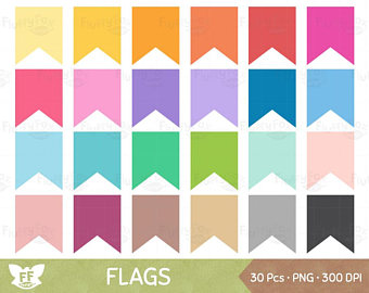 340x270 50 Rainbow Arrow Flags Clipart Banners Digital