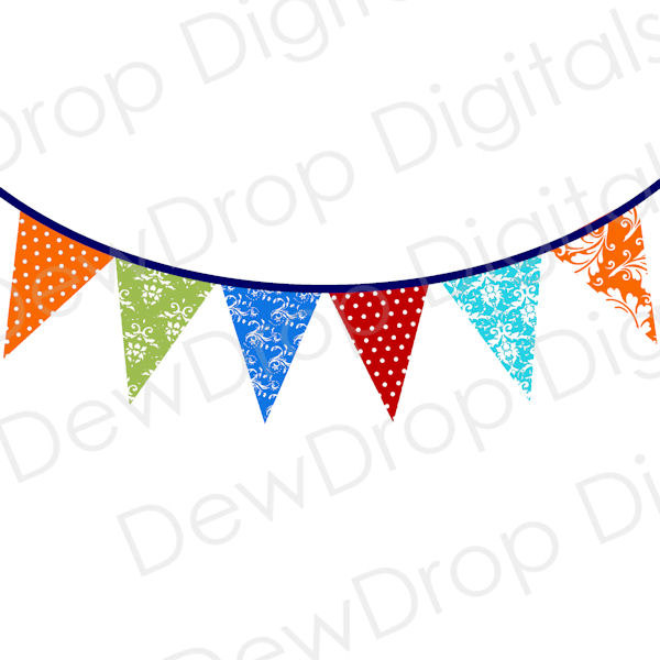 600x600 Bunting Clipart Triangle Banner
