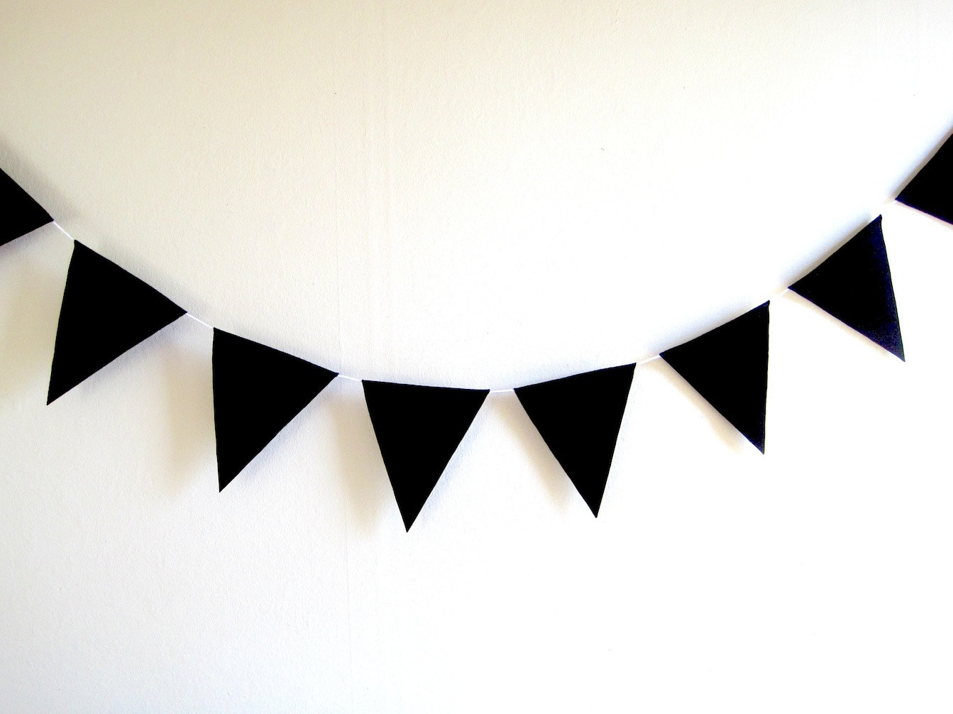 1343x1006 Bunting Clipart Black And White