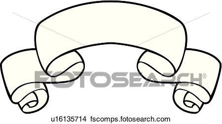450x252 Clipart Of Ribbon, Ribbons, Scroll, Scrolls, Banner, Banners
