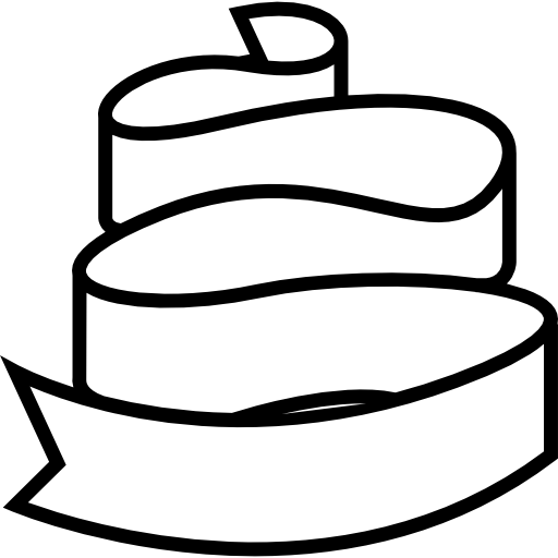 512x512 Shapes, Black, Dark, Shape, Ribbon, Banners, Banner, Ribbons Icon