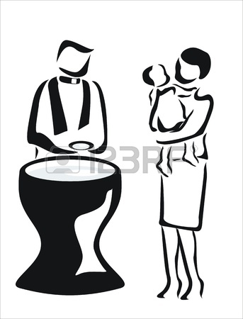 343x450 Baptism Of A Baby At Church Royalty Free Cliparts, Vectors,