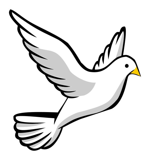 600x634 Bible Dove Cliparts