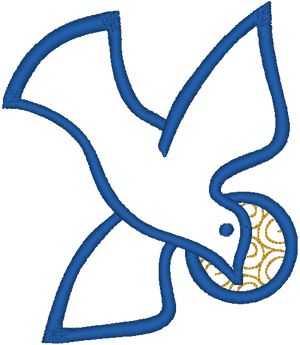 300x345 Dove Clipart Sacrament